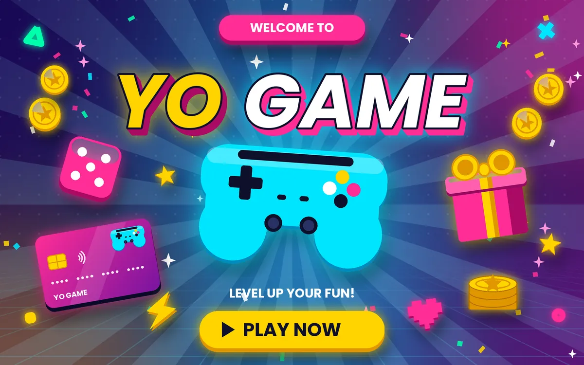 YO GAME hero banner: level up your fun with rummy and card games